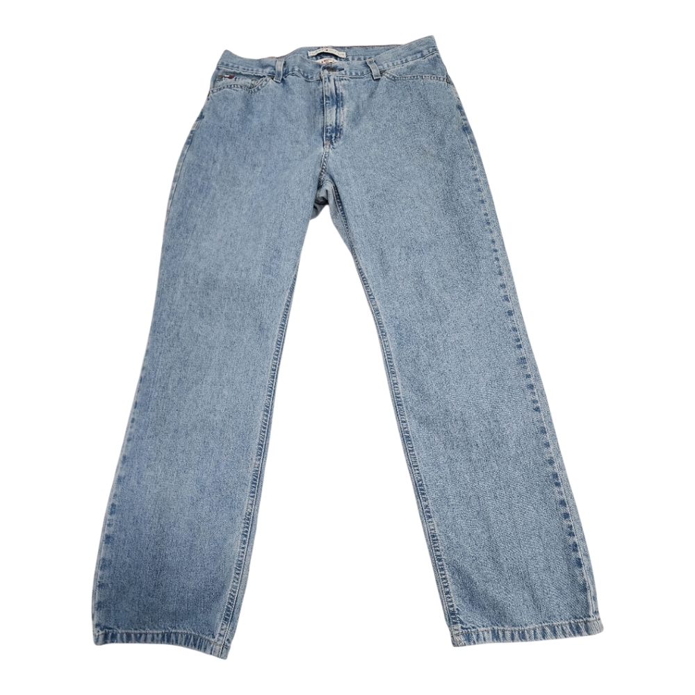 Vintage Tommy Hilfiger Classic Fit Light Blue Denim Jeans Size 12R